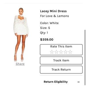 For love & lemons Lacey mini dress